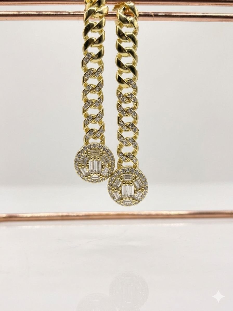 Cuban Chain Earrings